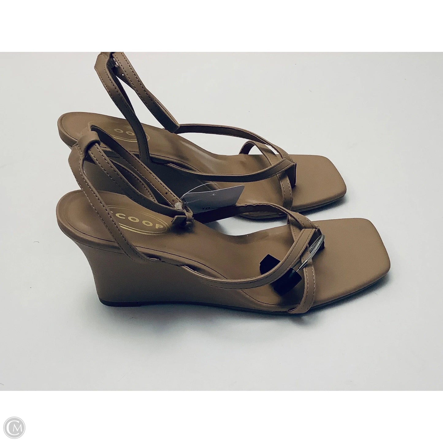 Sandals Heels Wedge By Scoop In Tan, Size: 10