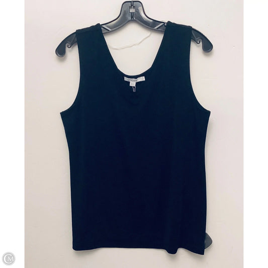Top Sleeveless By Chicos In Black, Size: L