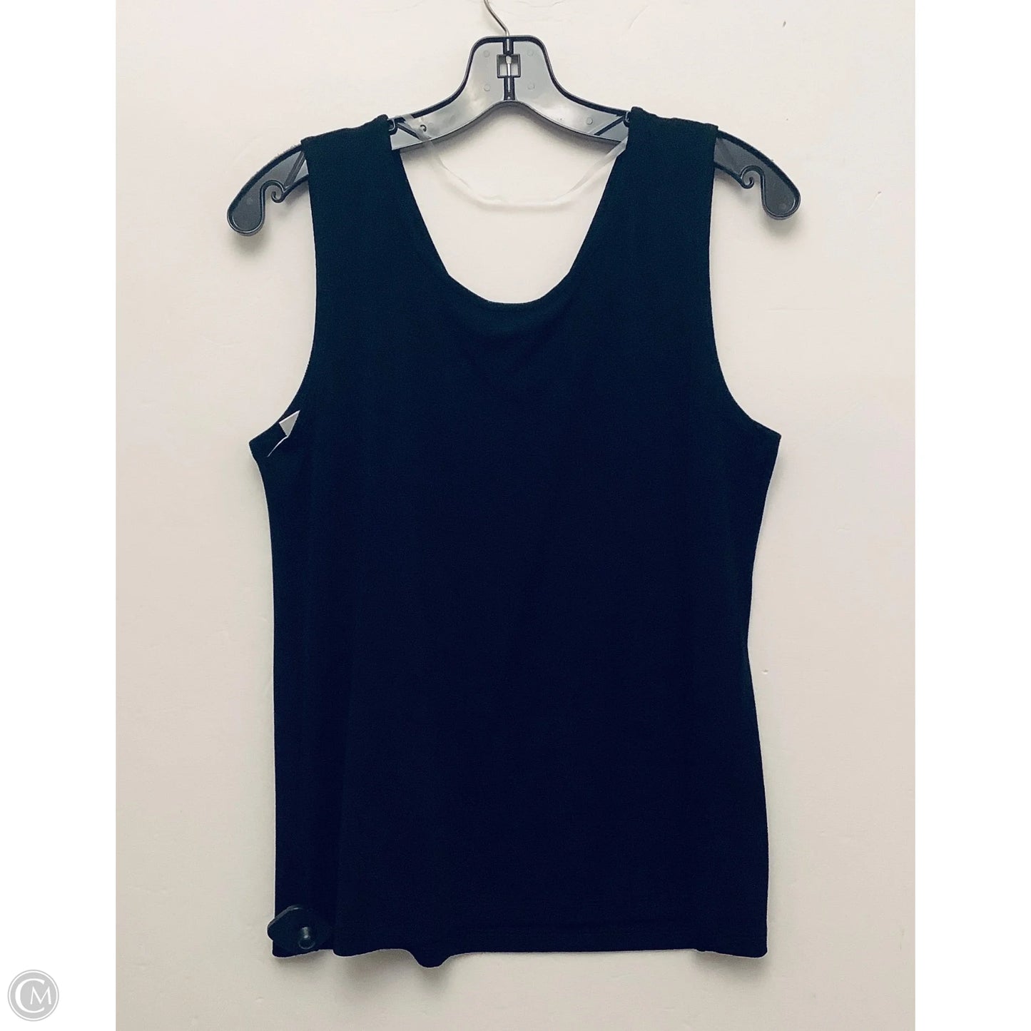 Top Sleeveless By Chicos In Black, Size: L
