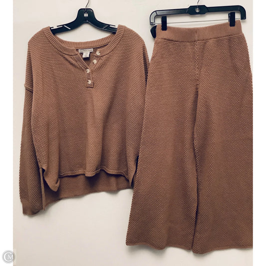 Pants Set 2pc By Clothes Mentor In Brown, Size: M