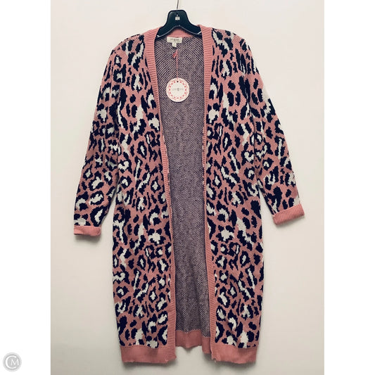 Sweater Cardigan By Umgee In Animal Print, Size: S