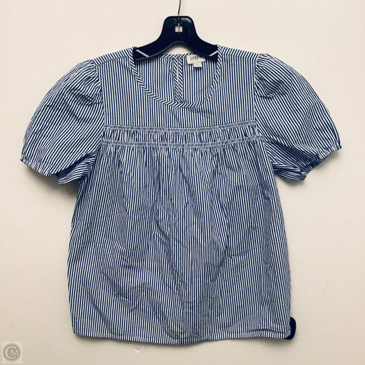 Top Short Sleeve By J. Crew In Striped Pattern, Size: Xs
