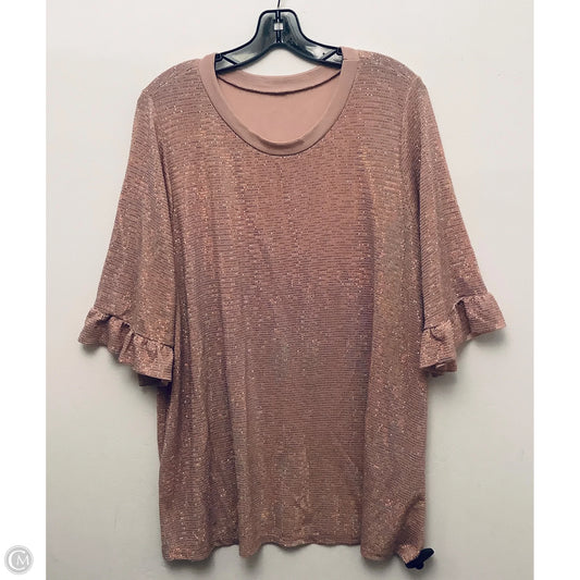 Top Short Sleeve By Clothes Mentor In Pink, Size: 1x