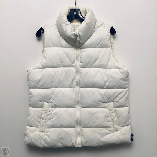 Vest Puffer & Quilted By Old Navy In White, Size: L