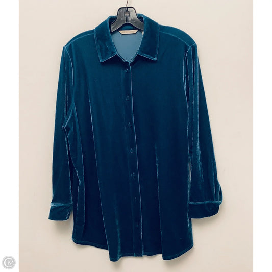 Top Long Sleeve By Soft Surroundings In Green, Size: Lp