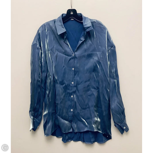 Top Long Sleeve By Blue Blush In Blue, Size: M