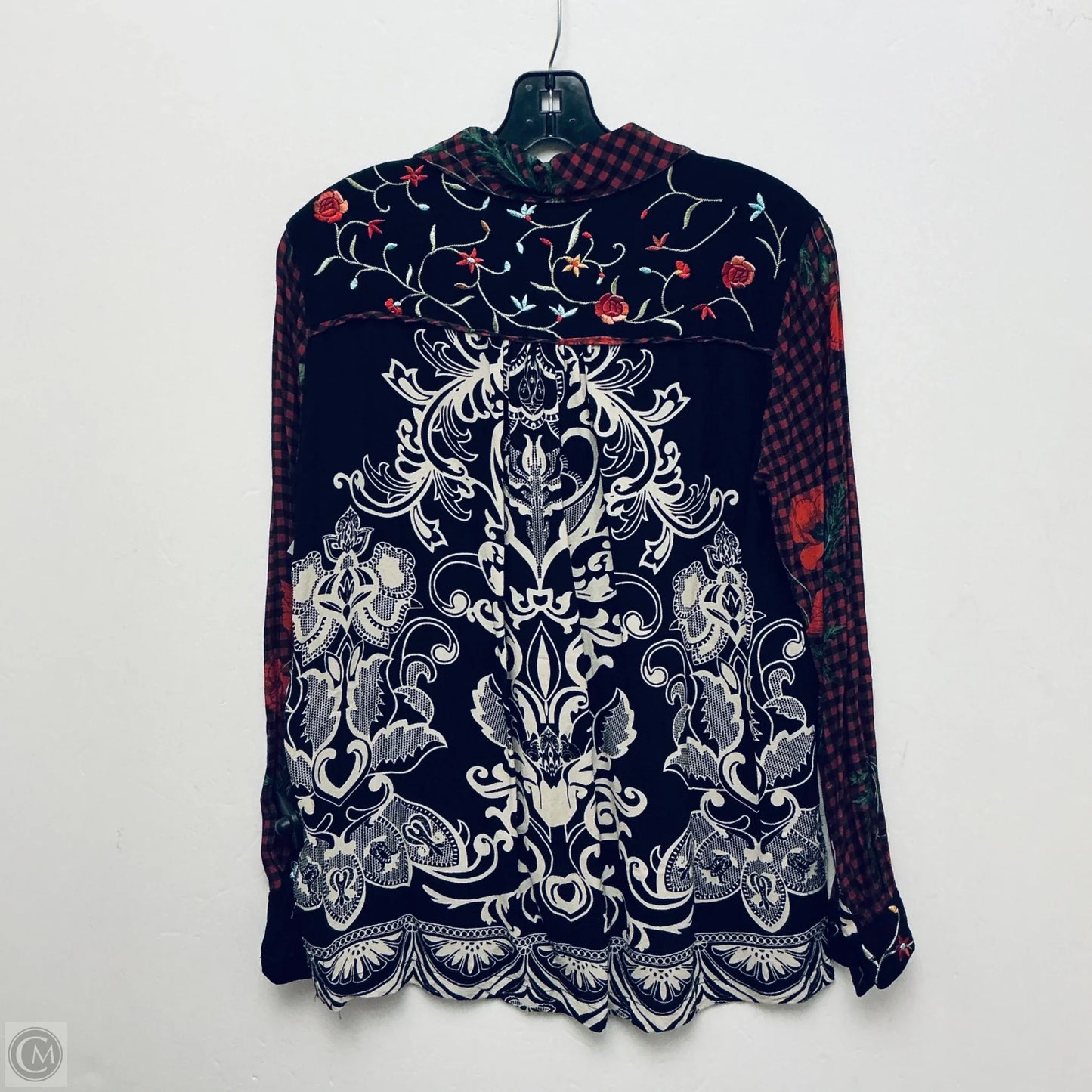 Top Long Sleeve By John Mark In Floral Print, Size: S