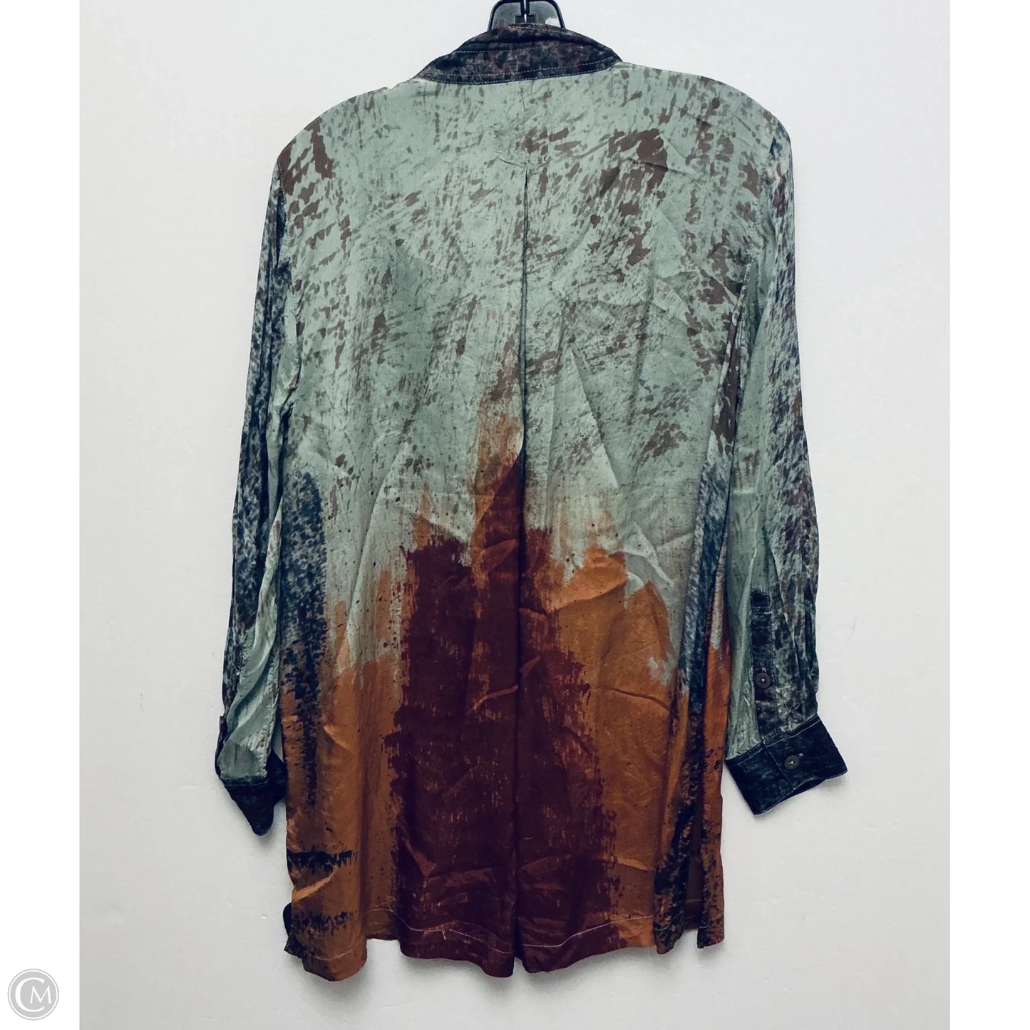 Top Long Sleeve By John Mark In Multi-colored, Size: S