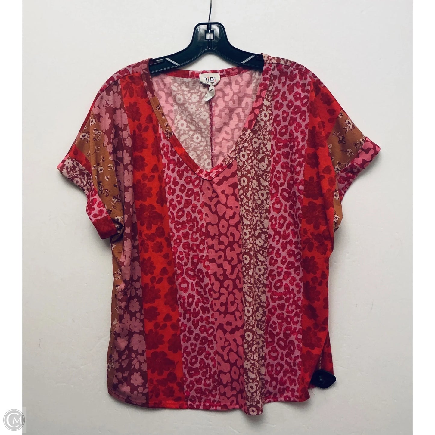 Top Short Sleeve By Bibi In Multi-colored, Size: M