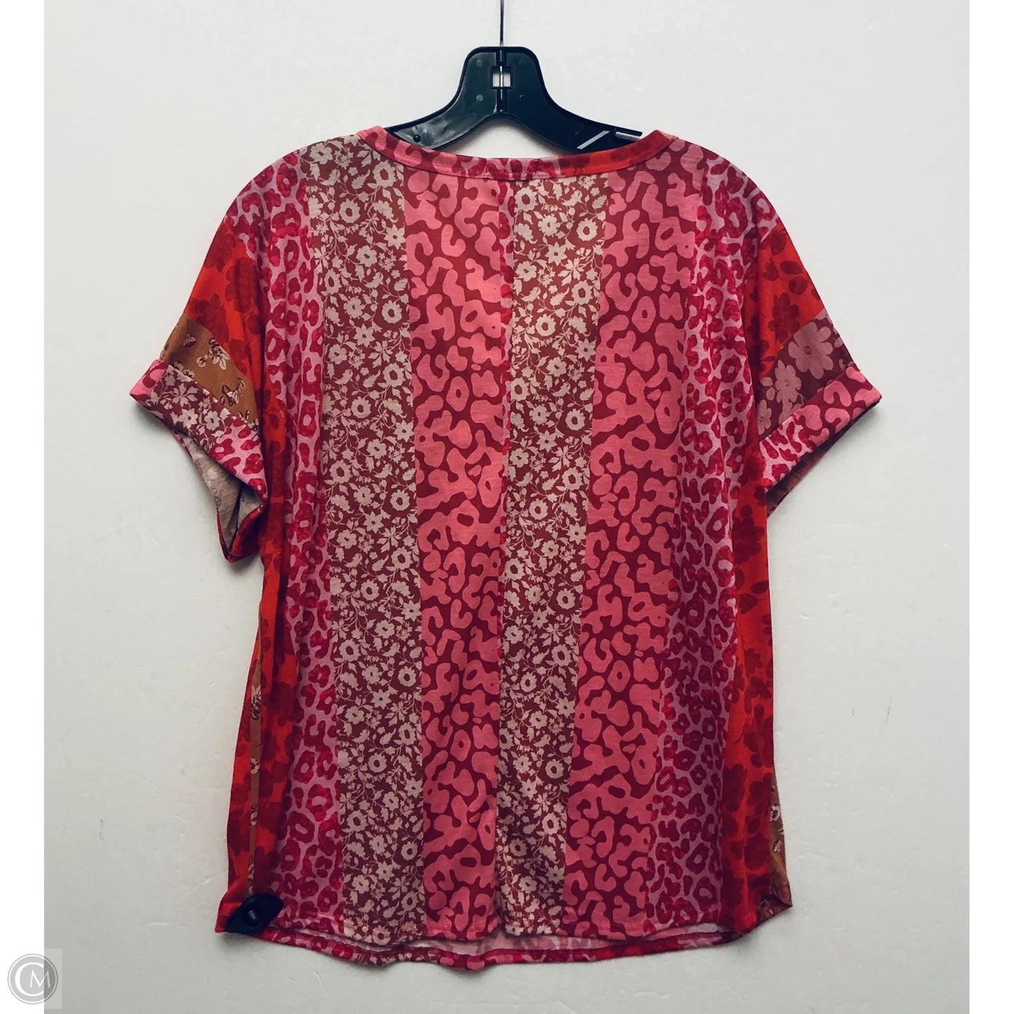 Top Short Sleeve By Bibi In Multi-colored, Size: M