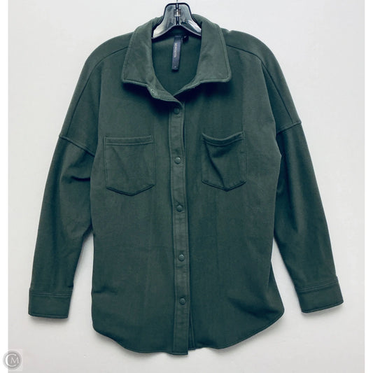 Jacket Shirt By Mondetta In Green, Size: M