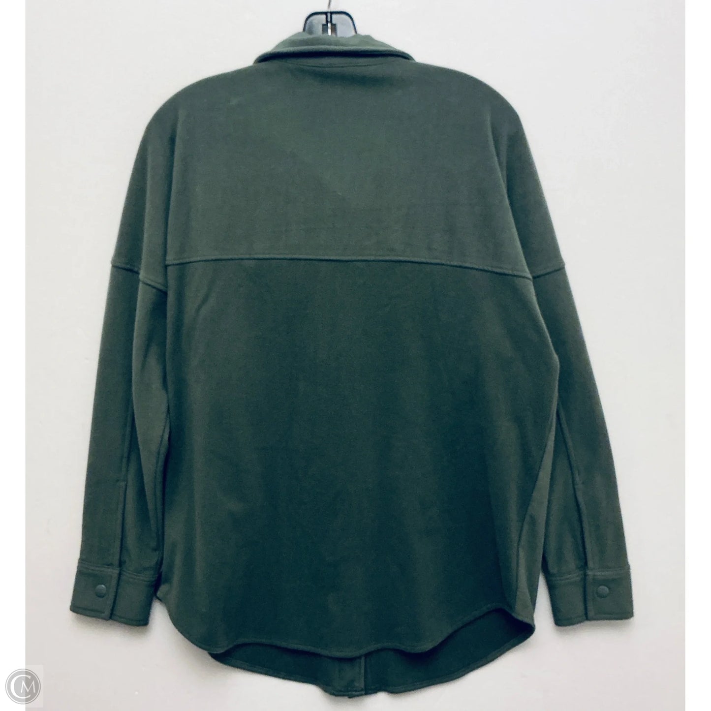 Jacket Shirt By Mondetta In Green, Size: M