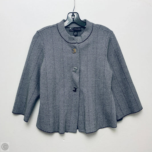 Sweater By Clothes Mentor In Black & Grey, Size: M