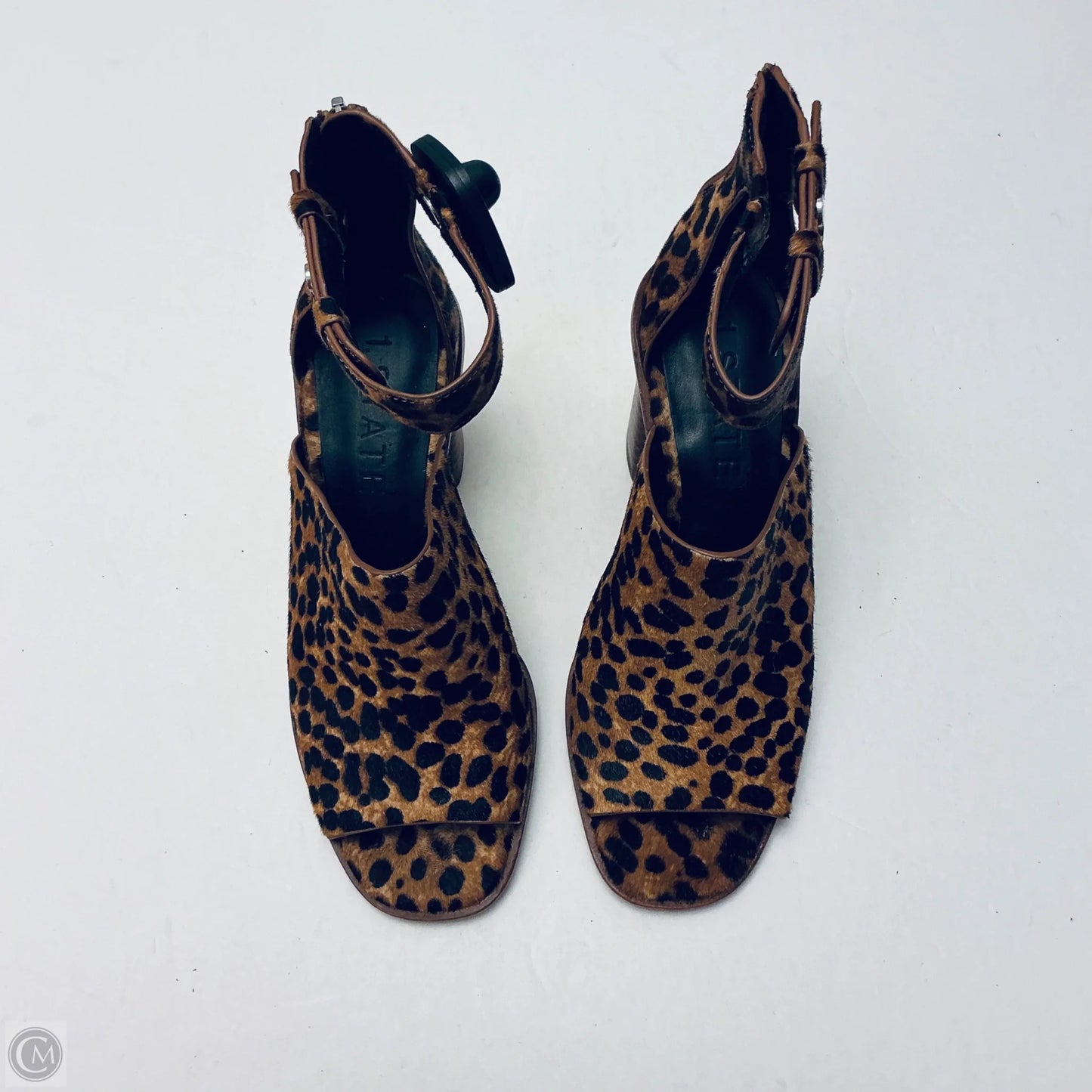 Sandals Heels Block By 1.state In Animal Print, Size: 7.5