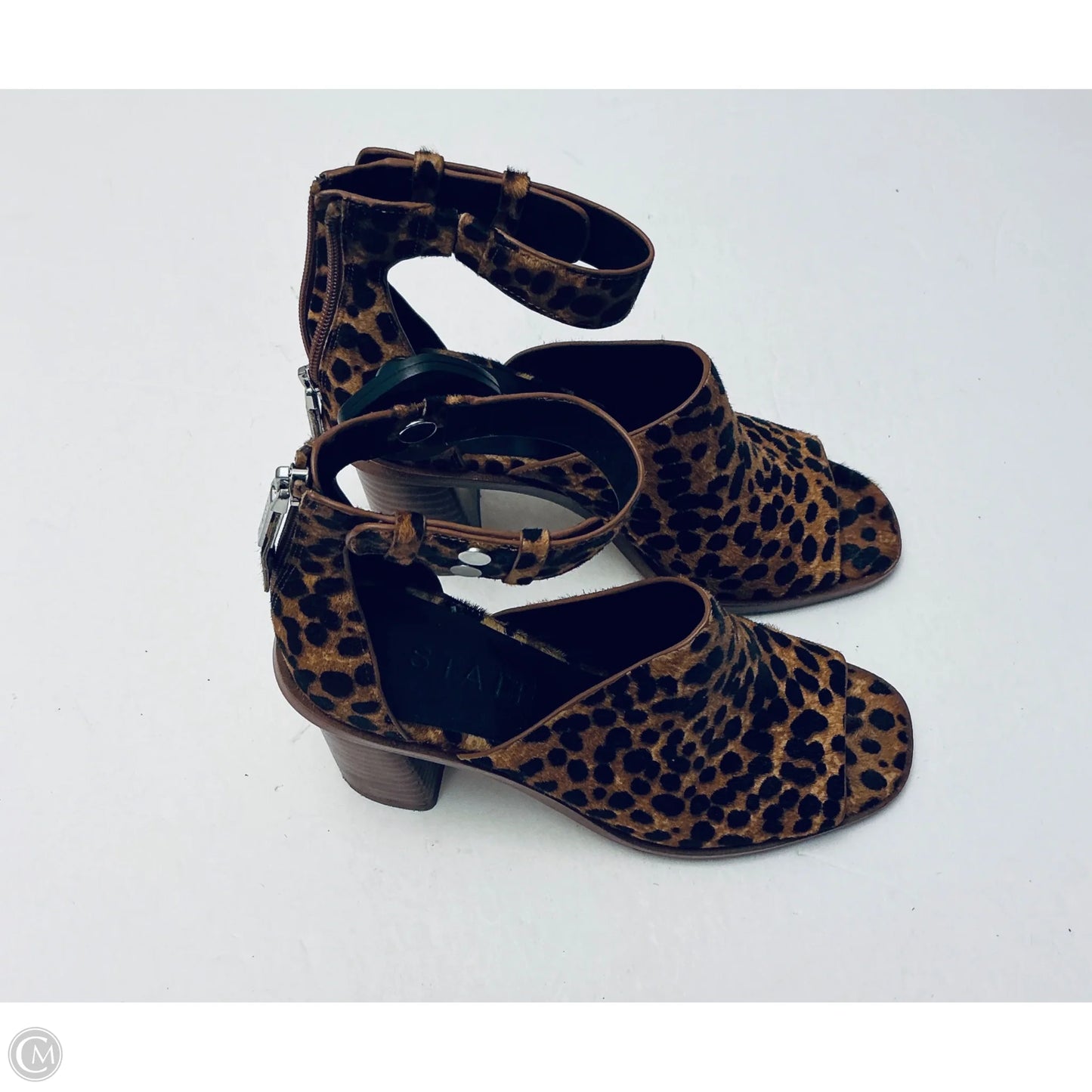 Sandals Heels Block By 1.state In Animal Print, Size: 7.5