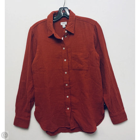 Top Long Sleeve By J. Crew In Orange, Size: Xs
