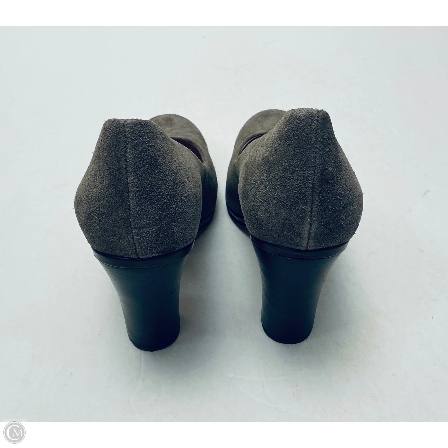 Shoes Heels Block By Clothes Mentor In Grey, Size: 8.5
