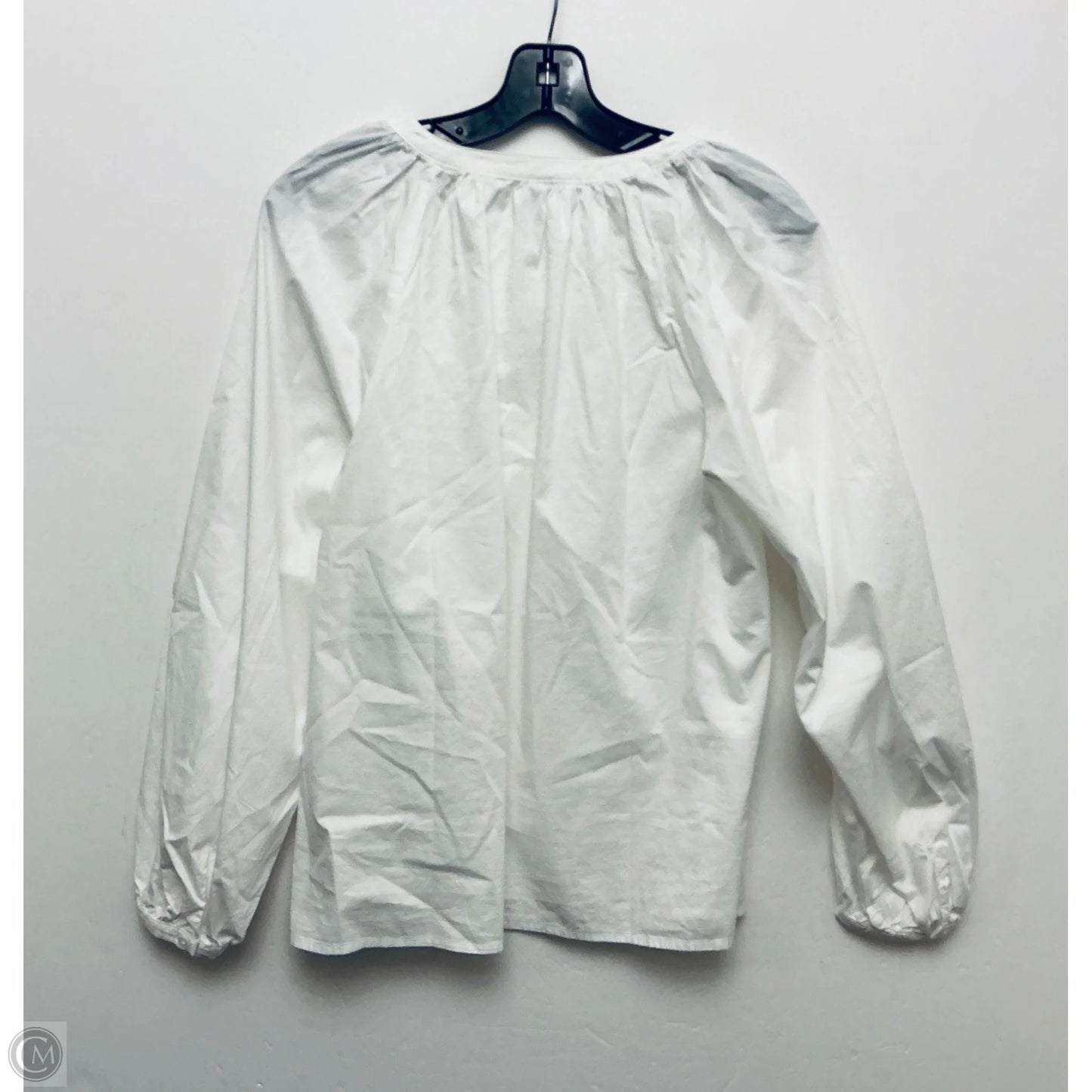 Top Long Sleeve By Old Navy In White, Size: M