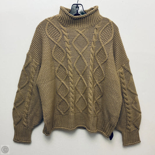 Sweater By Clothes Mentor In Brown, Size: L