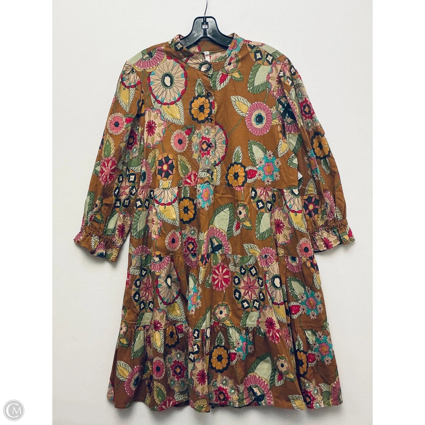Dress Casual Short By Uncle Frank In Floral Print, Size: L