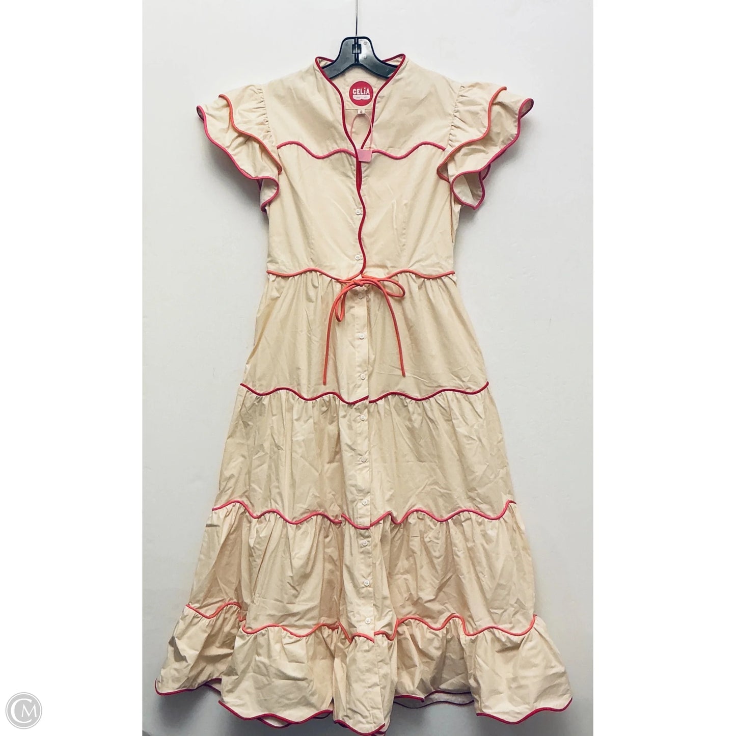 Dress Casual Maxi By Cmb In Multi-colored, Size: S