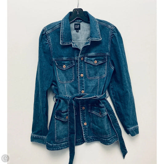 Jacket Denim By Gap In Blue Denim, Size: L