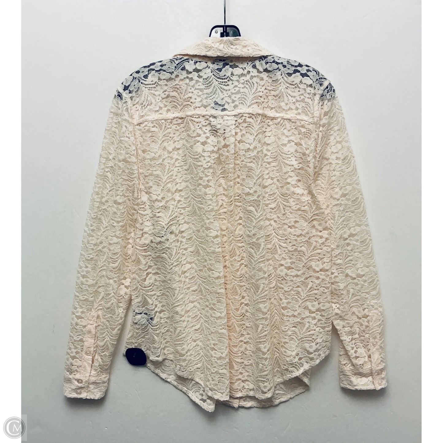 Top Long Sleeve By Torrid In Peach, Size: L