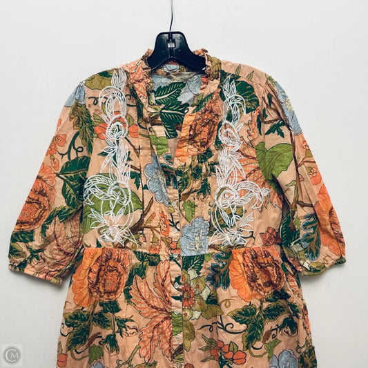 Dress Casual Short By Soft Surroundings In Floral Print, Size: Lp