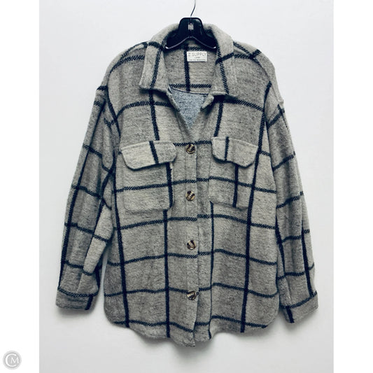 Jacket Fleece By Z Supply In Grey, Size: L