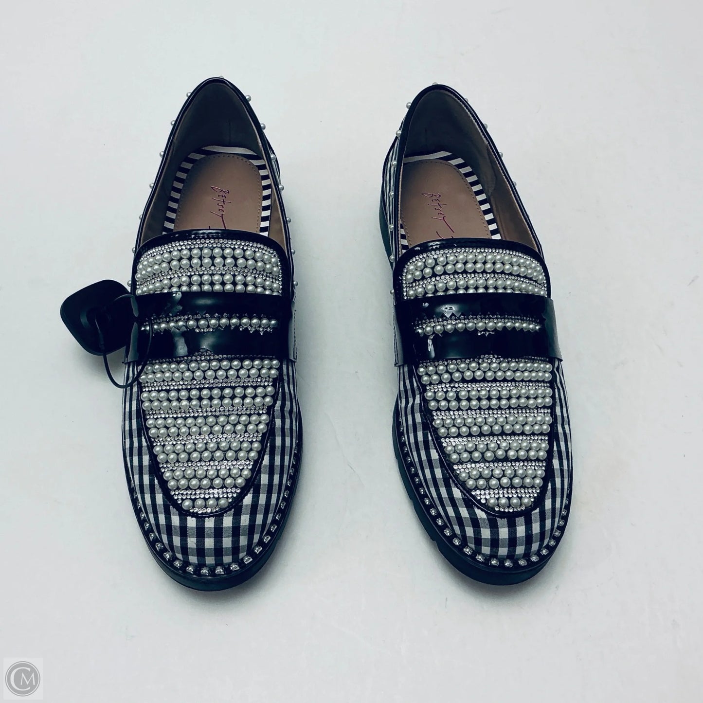 Shoes Flats By Betsey Johnson In Checkered Pattern, Size: 9.5