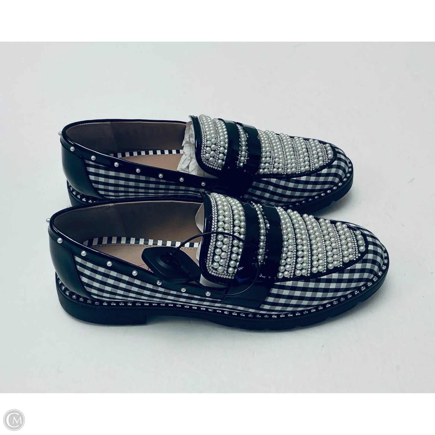Shoes Flats By Betsey Johnson In Checkered Pattern, Size: 9.5