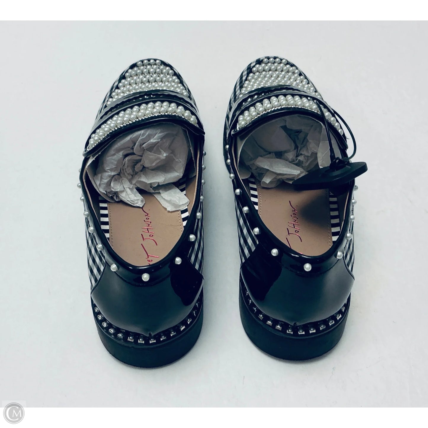 Shoes Flats By Betsey Johnson In Checkered Pattern, Size: 9.5