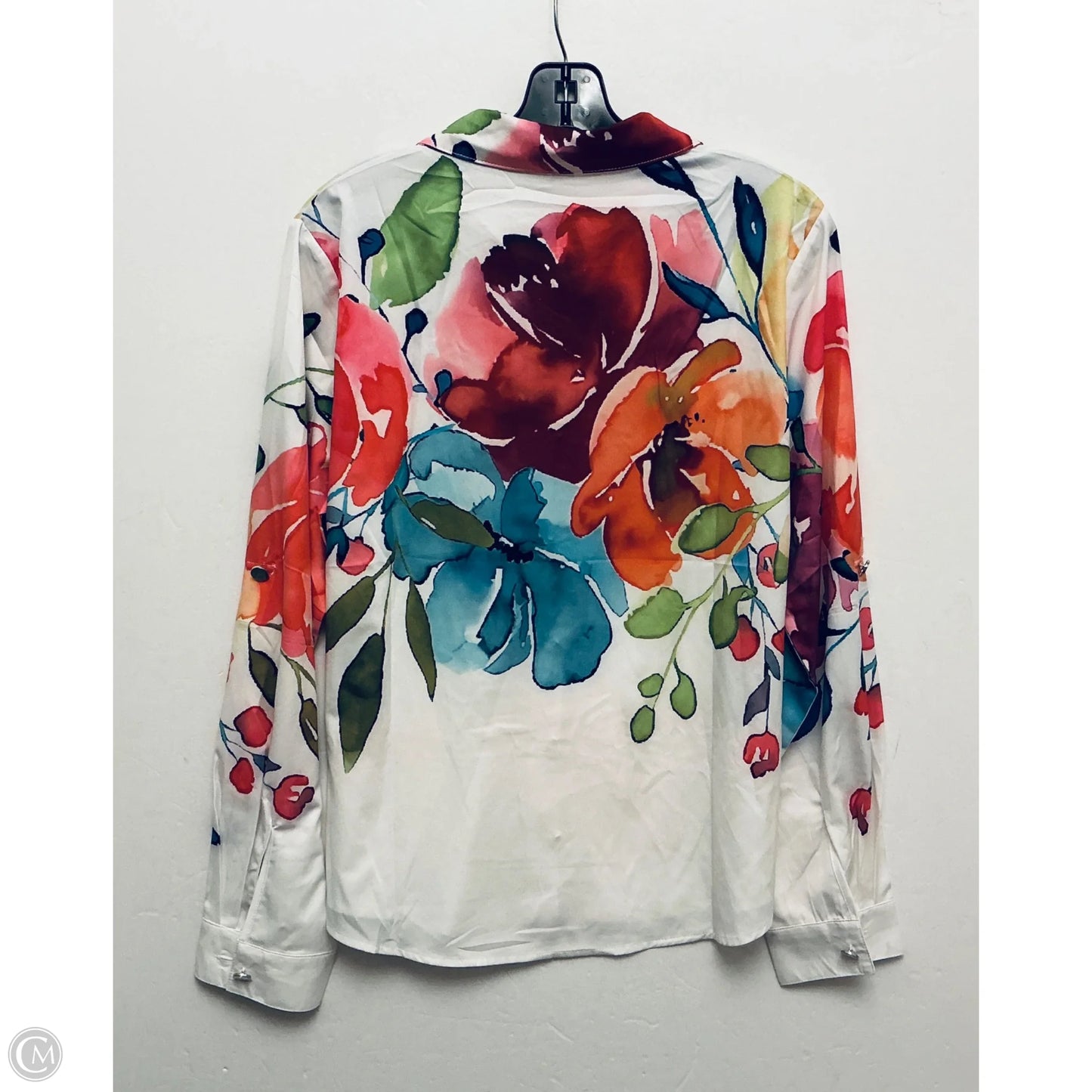 Top Long Sleeve By Clothes Mentor In Floral Print, Size: L