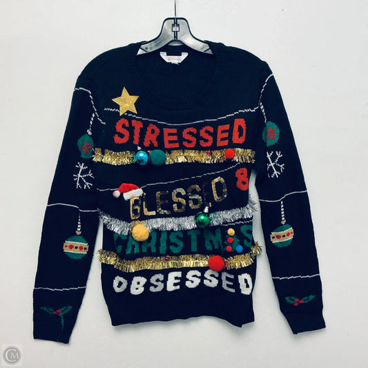 Sweater By Time And Tru In Black, Size: L
