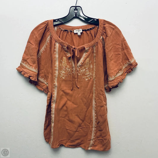 Top Short Sleeve By Umgee In Pink, Size: S