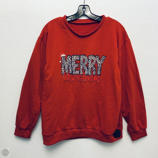 Sweatshirt Crewneck By Clothes Mentor In Red, Size: M