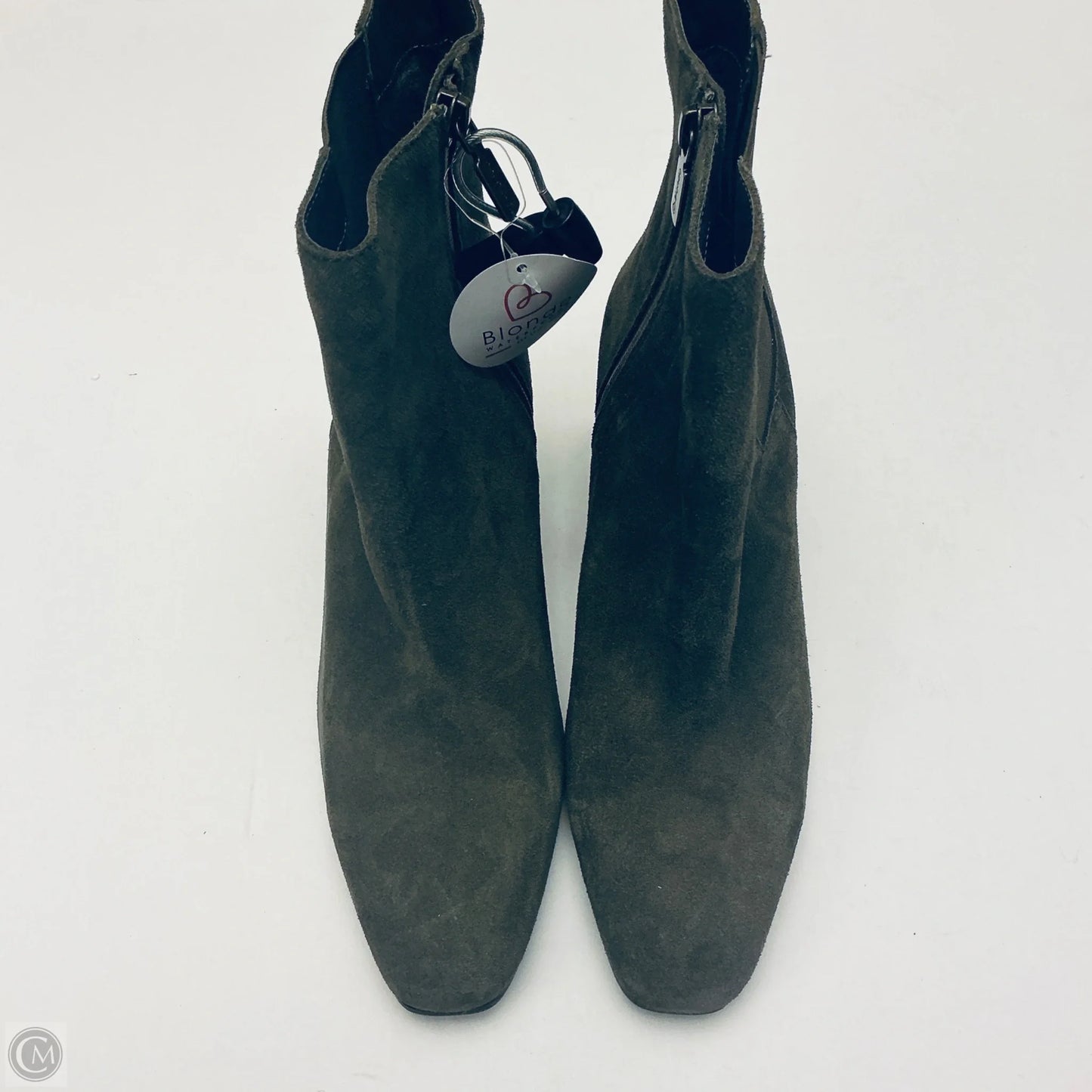 Boots Ankle Heels By Blondo In Green, Size: 9.5