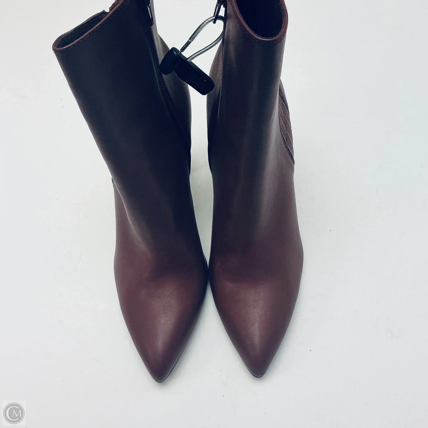 Boots Ankle Heels By Bcbg In Maroon, Size: 9.5