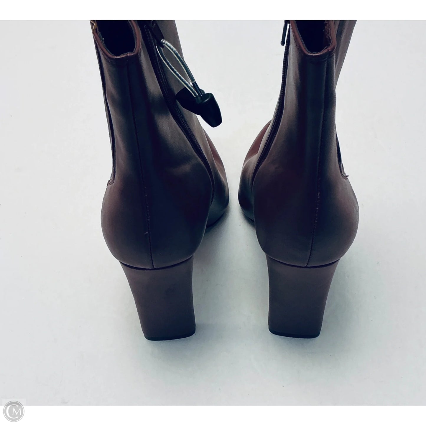 Boots Ankle Heels By Bcbg In Maroon, Size: 9.5