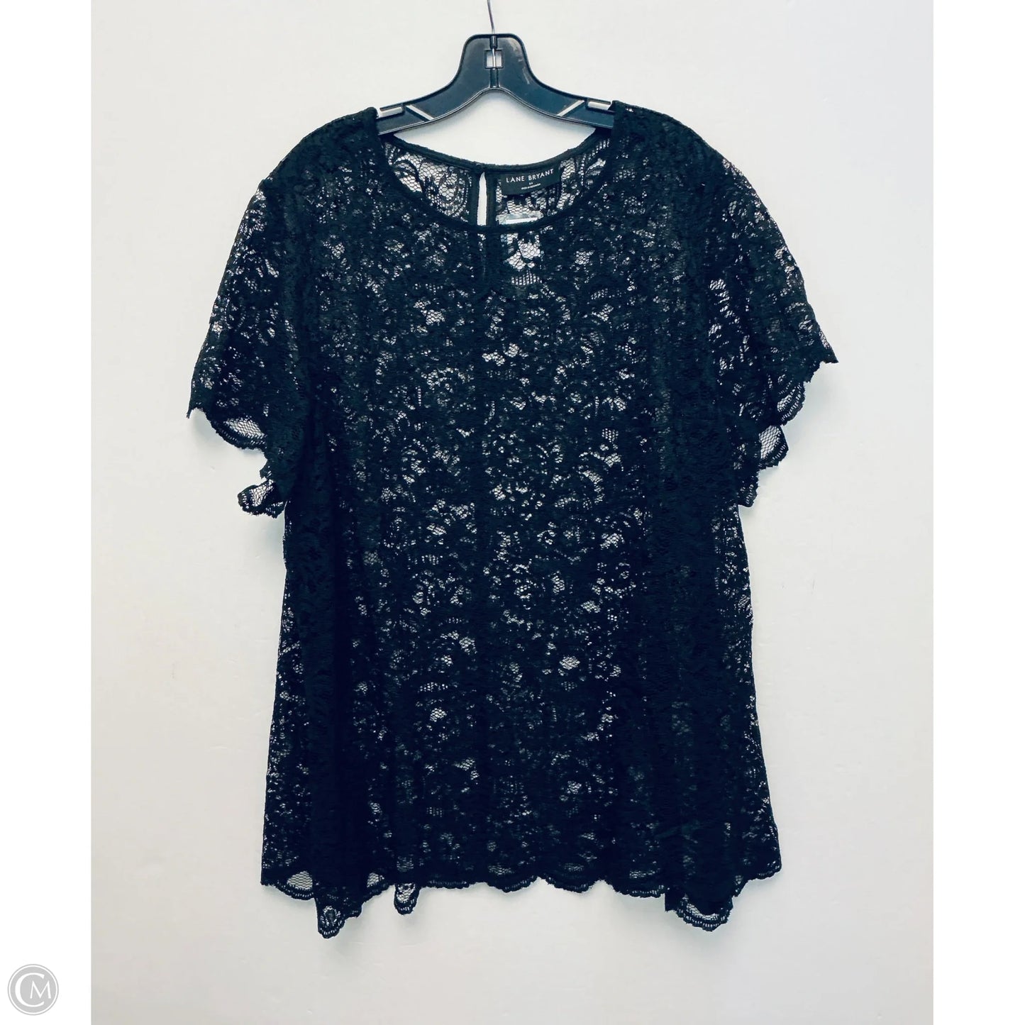 Top Short Sleeve Basic By Lane Bryant In Black, Size: 2x