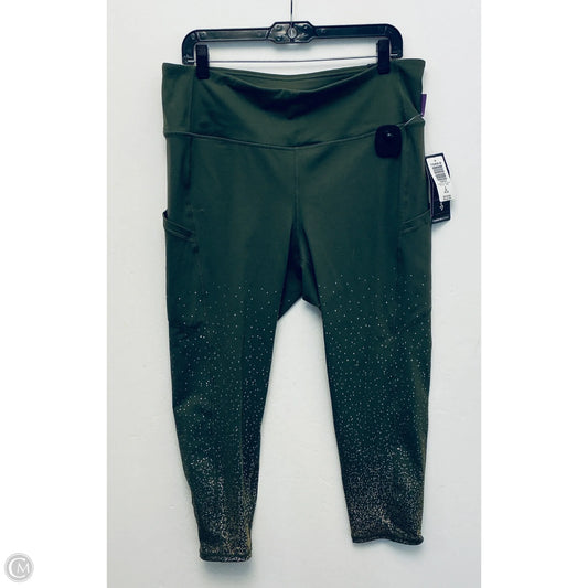 Athletic Leggings By Torrid In Green, Size: 2x