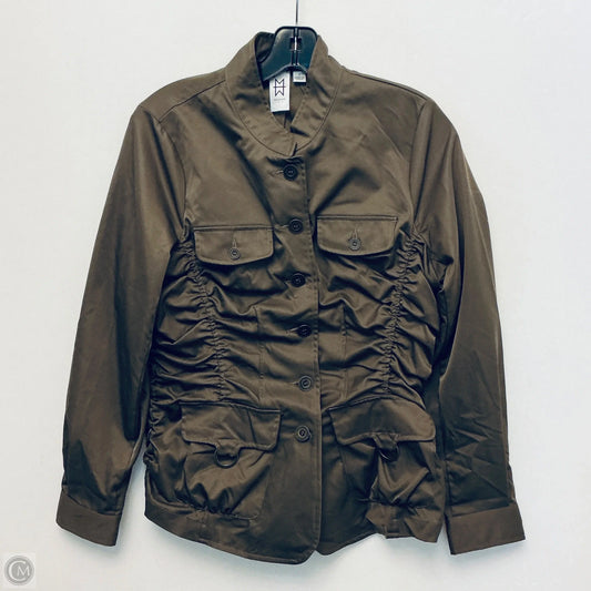 Jacket Shirt By Clothes Mentor In Green, Size: S