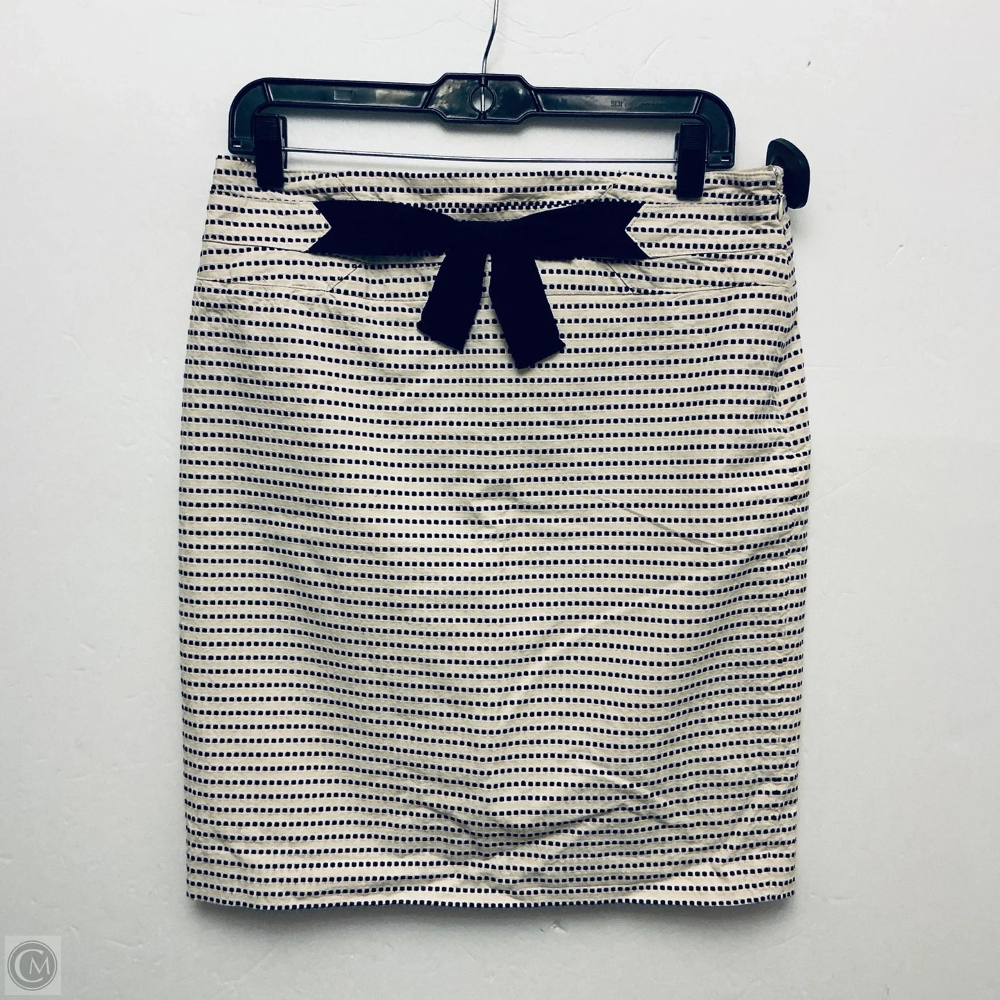 Skirt Midi By Clothes Mentor In Black & Cream, Size: 8