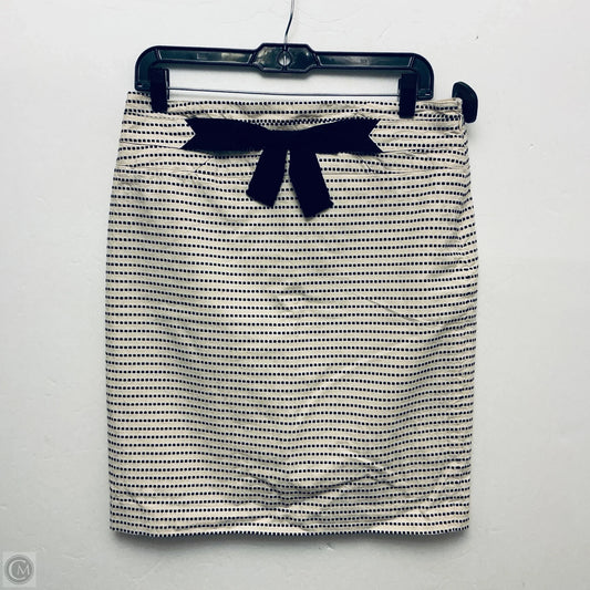 Skirt Midi By Clothes Mentor In Black & Cream, Size: 8