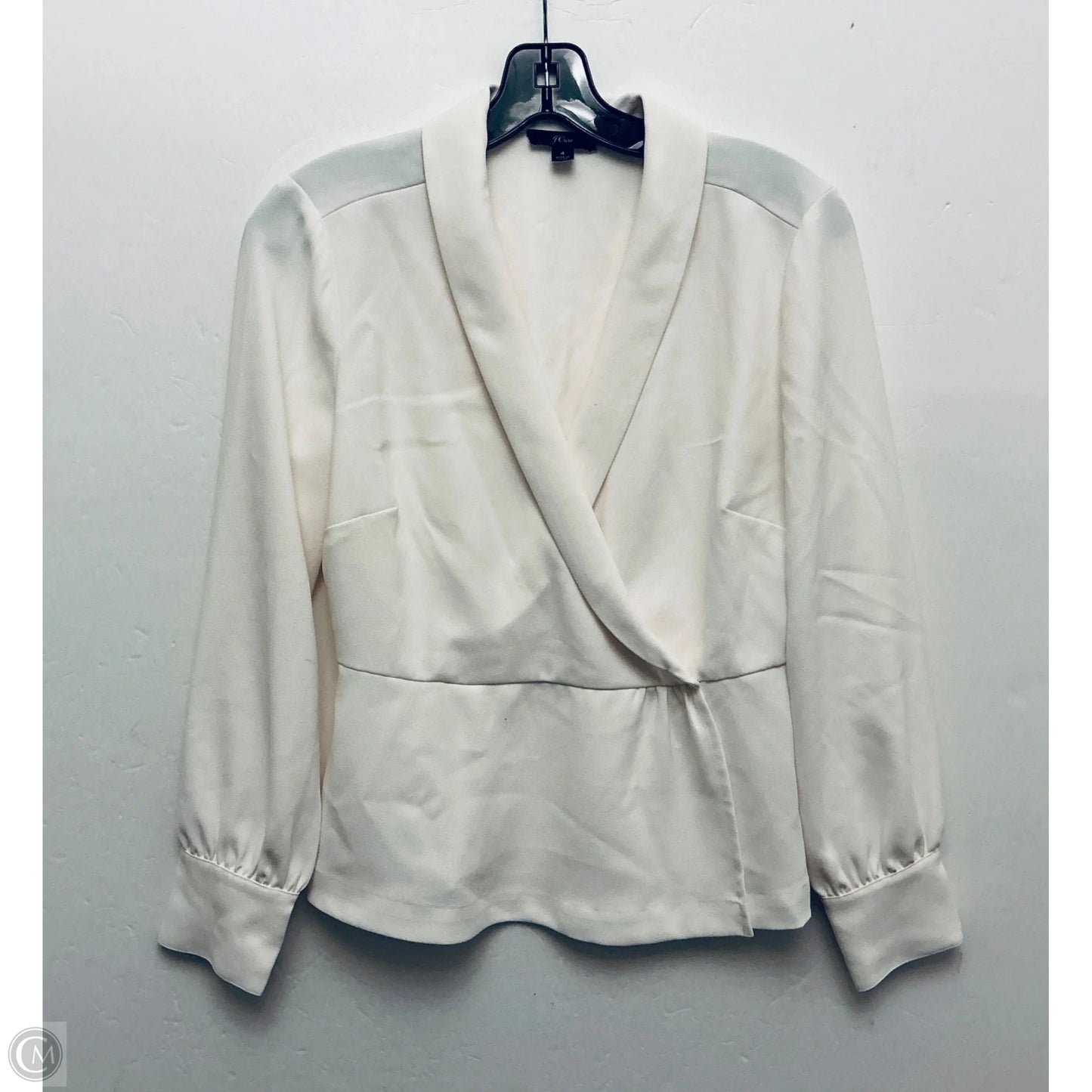 Top Long Sleeve By J. Crew In White, Size: S