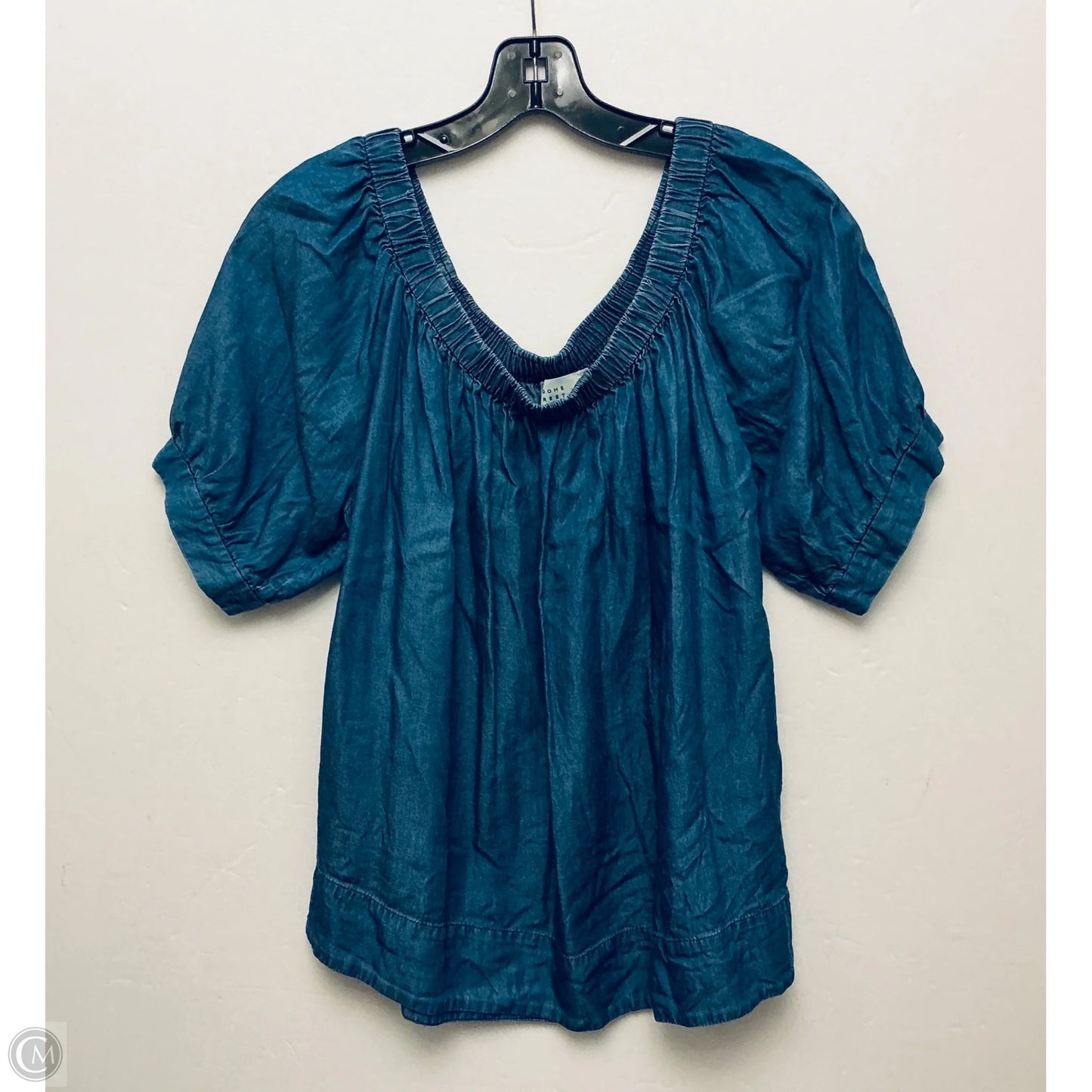 Top Short Sleeve Designer By Kate Spade In Blue, Size: L