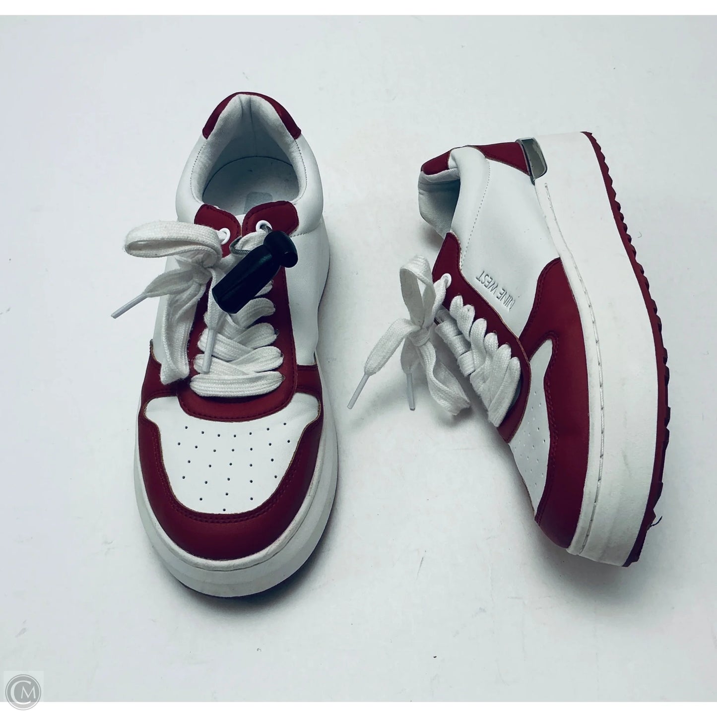 Shoes Sneakers By Nine West In Red & White, Size: 8.5