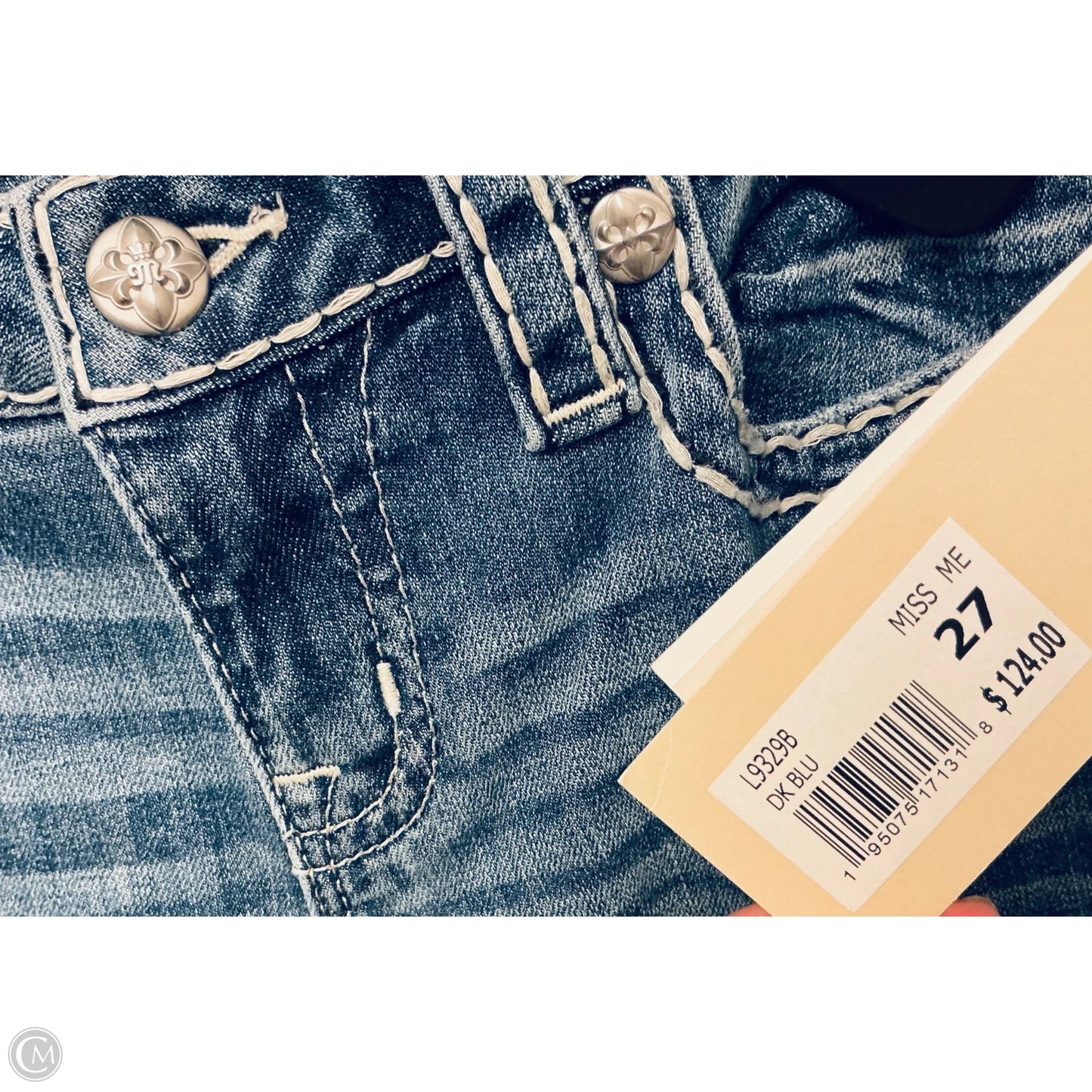 Jeans Boot Cut By Miss Me In Blue Denim, Size: 4