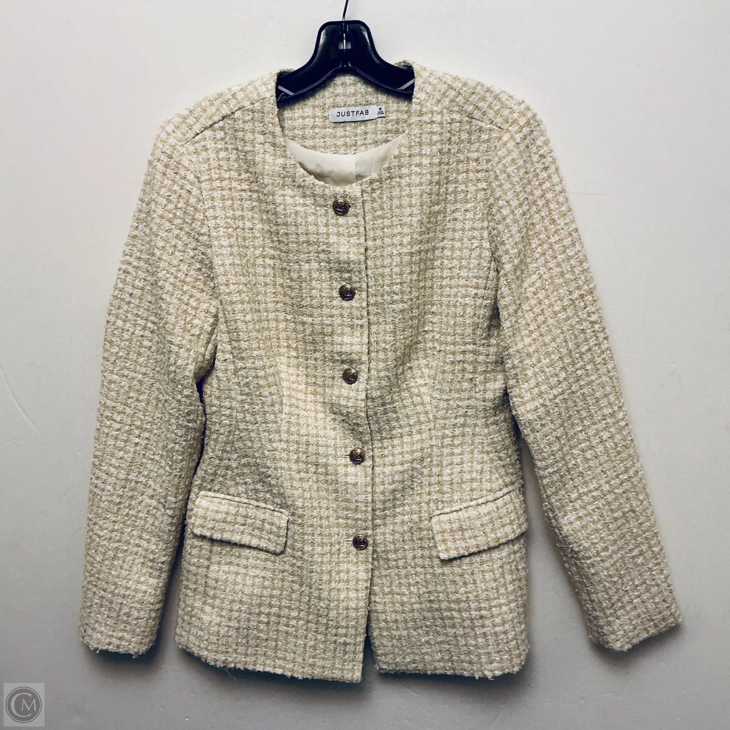 Blazer By Just Fab In Yellow, Size: M