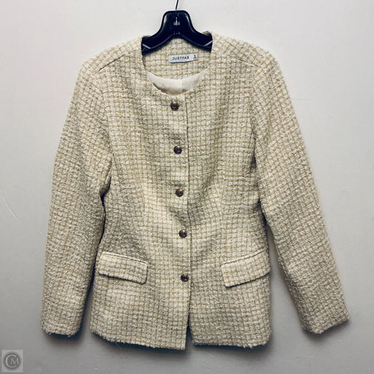 Blazer By Just Fab In Yellow, Size: M
